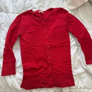 Women’s Small Red Cardigan